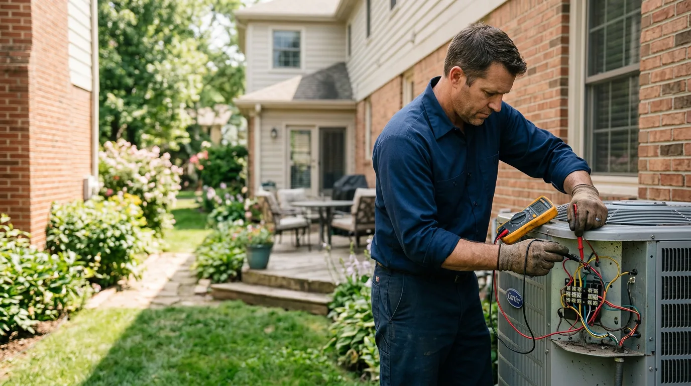 HVAC technician working near Windham, OH